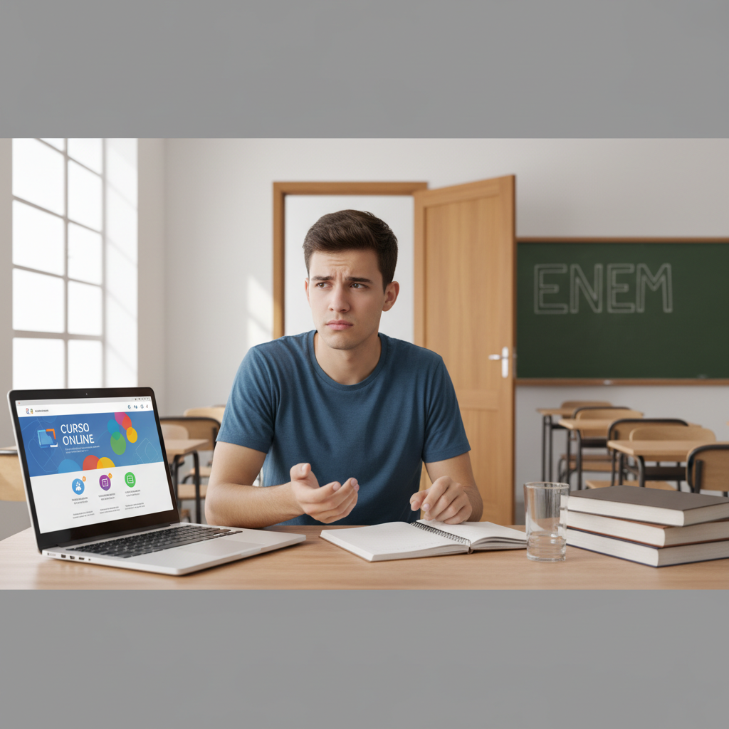 8 Erros Cruciais ao Escolher Seu Cursinho ENEM Online ou Presencial
